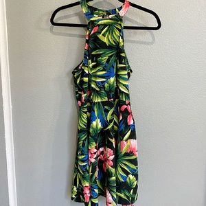 Hollister Tropical Floral Print Mini Dress